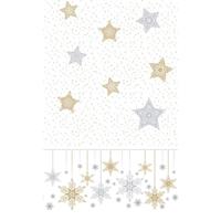 Duni tafellaken snowstars white 138 x 220 cm | 2 stuks