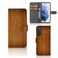 Samsung Galaxy S22 Plus | Book Style Case | Donker Hout
