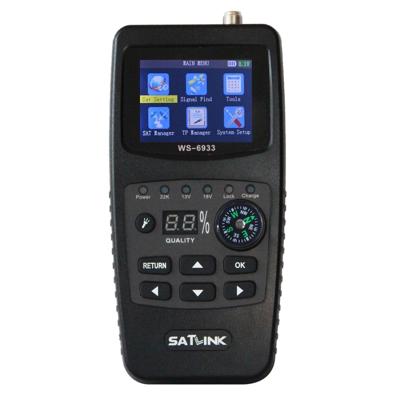 SATLINK WS6933 draagbare digitale satelliet Finder Meter 2.1 inch LCD kleurenscherm DVB-S2/S signaal aanwijzer