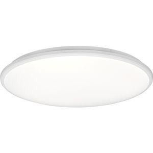 LED Plafondlamp - Plafondverlichting - Trion Lombis - 34W - Natuurlijk Wit 4000K - Dimbaar - Rond - Mat Wit - Kunststof