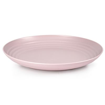 PlasticForte Rond bord/camping bord - D22 cm - lichtroze - kunststof