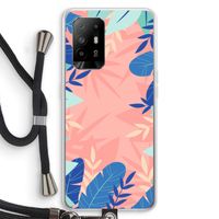 Tropisch: Oppo A94 5G Transparant Hoesje met koord