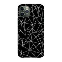 Geometrische lijnen wit: Volledig geprint iPhone 11 Pro Hoesje