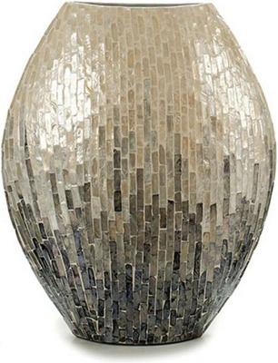 Vaas Hout Grijs Parelmoer DM (18 x 44,5 x 40 cm) (8430852566942)