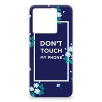 Xiaomi 13T Silicone-hoesje Flowers Blue DTMP - thumbnail