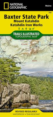 Wandelkaart 754 Topographic Map Guide Baxter State Park/Mount Katahdin /ME | National Geographic