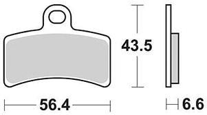 TRW Brake pad mcb 770 organic standard