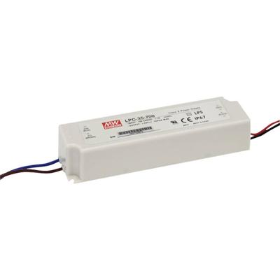 MW Mean Well LPC-35-1400 LED-driver Constante stroomsterkte 33.6 W 1.4 A 9 - 24 V/DC Niet dimbaar, Overbelastingsbescherming 1 stuk(s)