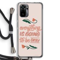 Optimistic flower girl: Xiaomi Redmi Note 10 Pro Transparant Hoesje met koord