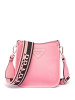 Prada mini sac porté épaule à plaque logo - Rose