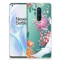 OnePlus 8 Pro | TPU Hoesje | Bird Flowers
