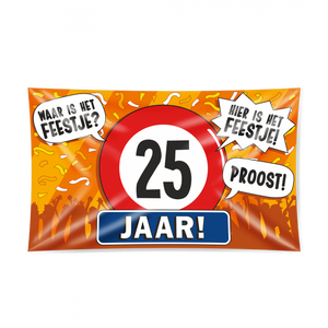 Gevelvlag 25 jaar 90x150 cm