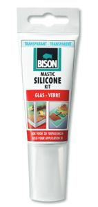 Bison Siliconenkit Glas Transparant Tub 60Ml*12 Nlfr - 6301462 - 6301462