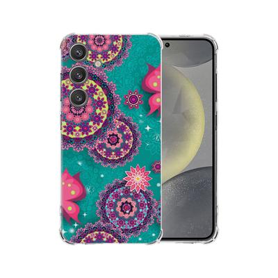 Samsung Galaxy S25 Hoesje - Cirkels en Vlinders TPU Antishock