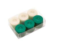 Deluxe Backgammon Stenen Groen & Ivoor 36mm