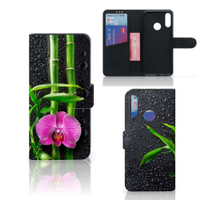 Motorola Moto E6 Plus Hoesje Orchidee - thumbnail