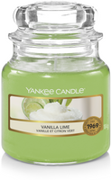 Yankee Candle Geurkaars Small Vanilla Lime - 9 cm / ø 6 cm