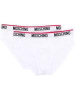 Moschino lot de boxers à bande logo - Blanc