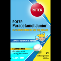 Roter Paracetamol junior smelttablet 250 mg, 20 stuks bij Jumbo
