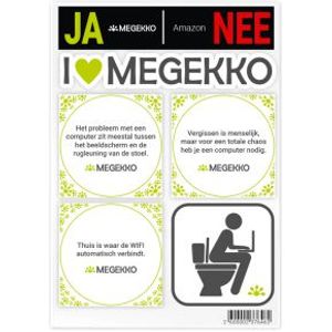 Megekko stickervel