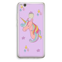 Roze eenhoorn: Huawei Ascend P10 Lite Transparant Hoesje