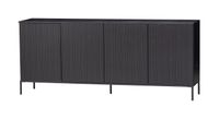 WOOOD Exclusive Dressoir New Gravure Grenen, 200cm - Zwart