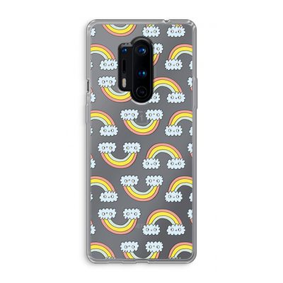 Regenboog: OnePlus 8 Pro Transparant Hoesje