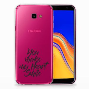 Samsung Galaxy J4 Plus (2018) Siliconen hoesje met naam Heart Smile