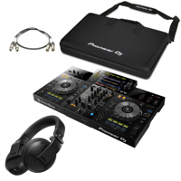 Pioneer DJ XDJ-RR + HDJ-X5BT zwart + flightbag + XLR-kabelset