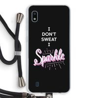 Sparkle quote: Samsung Galaxy A10 Transparant Hoesje met koord