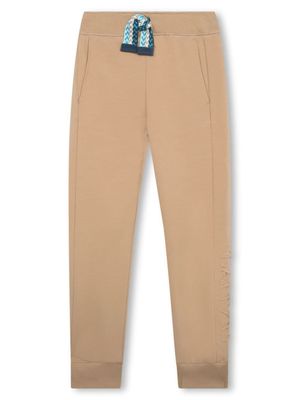Lanvin Enfant pantalon de jogging à logo embossé - Tons neutres