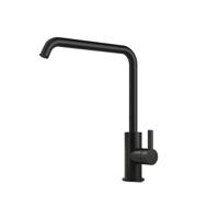 Hotbath Ace Keukenmengkraan - opbouw - draaibare uitloop - zwart geborsteld PVD AC040MBP