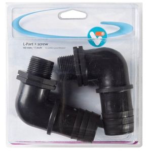 L-part met screw 40 mm / 1 Inch vijveraccesoires - VT