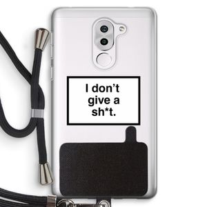 Don't give a shit: Honor 6X Transparant Hoesje met koord