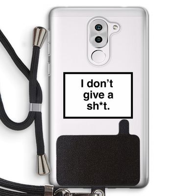 Don't give a shit: Honor 6X Transparant Hoesje met koord