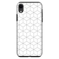 Zwart-witte kubussen: iPhone XR Tough Case