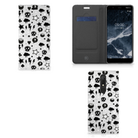 Mobiel BookCase Nokia 5.1 (2018) Silver Punk - thumbnail