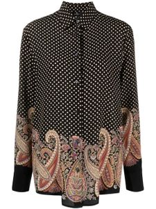 ETRO chemise à pois - Noir