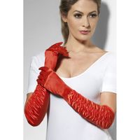 Rode handschoenen 46 cm - thumbnail