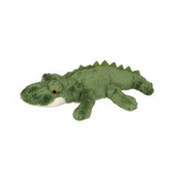 Groene krokodil knuffel 15 cm - thumbnail