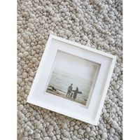 Deknudt Fotokader in wit met dubbele passe-partout 20x20 S67NK1
