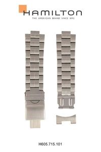 Horlogeband Hamilton H695.715.101.H000085 Staal 22mm