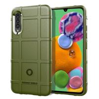 Voor Galaxy A90 5G volledige dekking schokbestendig TPU case (Army Green)