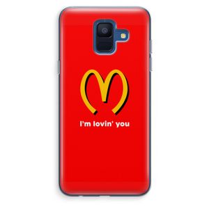 I'm lovin' you: Samsung Galaxy A6 (2018) Transparant Hoesje