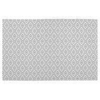 Rechthoekige placemat grafische print wit texaline 45 x 30 cm