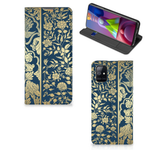 Samsung Galaxy M51 Smart Cover Beige Flowers