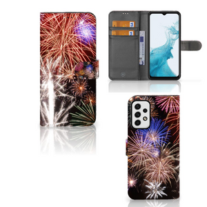 Samsung Galaxy A23 Wallet Case met Pasjes Vuurwerk