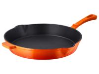 SILVERCREST Gietijzeren koekenpan 30 cm (Oranje)