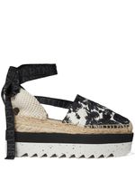 Stella McCartney espadrilles Gaia Moth à plateforme - Noir - thumbnail