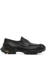 ROA mocassins en cuir à logo imprimé - Noir
